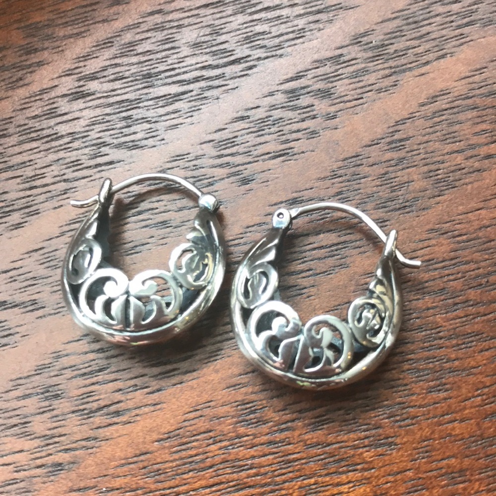 Sterling silver Silpada hoop earrings